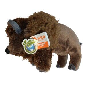 Cuddlekins Bison Plush Stuffed Animal by Wild Republic Kid Gifts Zoo Animals NWT